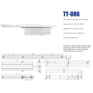 TT-086 Hydraulic Concealed Door Closer
