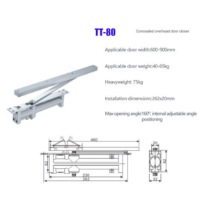 TT-80 Hydraulic Concealed Door Closer