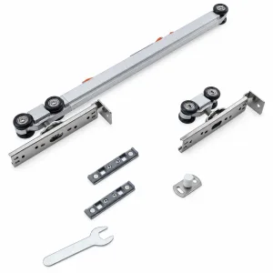 TT-A104 hydraulic sliding door hanging wheel kit on white background