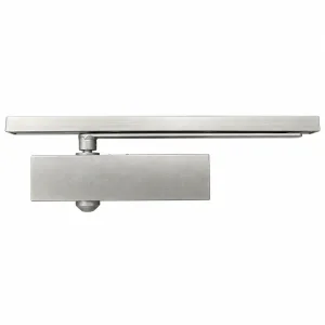 TT-1603D silver hydraulic door closer and slide rail on a white background
