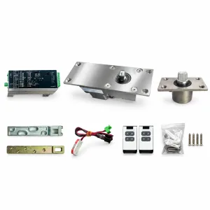 THETOP TT-124 concealed overhead swing door operator components on a white background