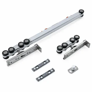 TT-A108 hydraulic sliding door hanging wheel kit on white background