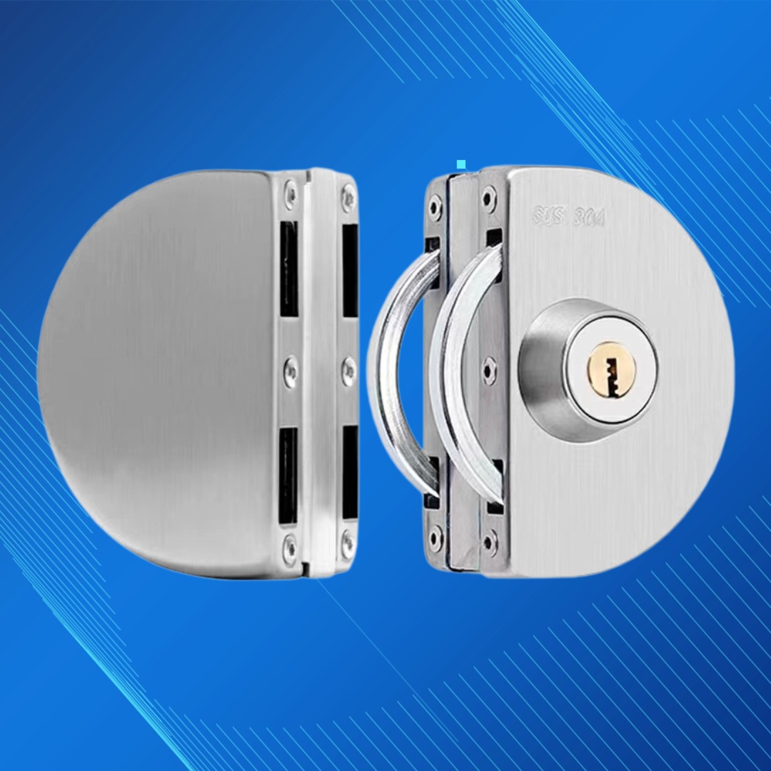 glass door lock