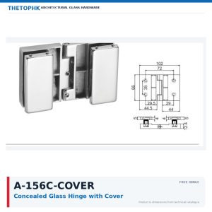 A-156C-COVER Concealed Glass Hinge with Cover