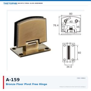 A-159 Bronze Floor Pivot Free Hinge