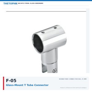 F-05 Glass-Mount T Tube Connector