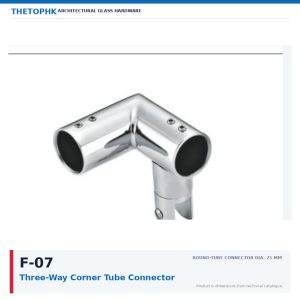 F-07 Three-Way Corner Tube Connector