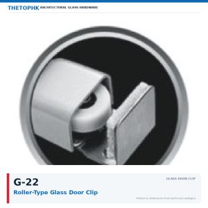 G-22 Roller-Type Glass Door Clip