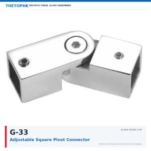G-33 Adjustable Square Pivot Connector