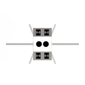 ZKTeco TS1200 Pro Dual-Lane Tripod Turnstile