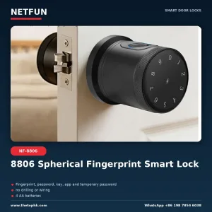 NF-8806 Spherical Fingerprint Smart Door Lock