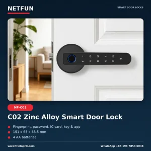 NF-C02 Fingerprint & Password Smart Door Lock