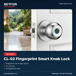 NF-CL02 Fingerprint Knob Smart Door Lock