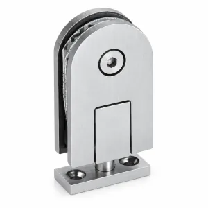 A-118 Half-Round 360 Degree Rotating Hinge in stainless steel on a white background