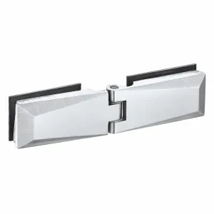 A-122 Slim Diamond-Profile Glass-to-Glass Hinge on a white background
