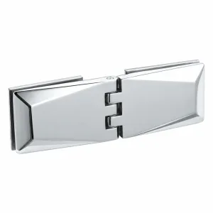 A-127 Diamond-Profile Glass-to-Glass Hinge on a white background