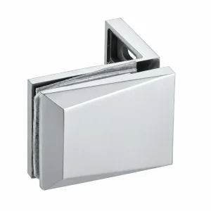 A-130 Diamond-Profile Corner Glass Hinge on a white background