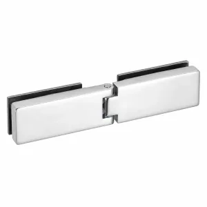 A-133B Slim Heavy-Duty Glass-to-Glass Hinge on a white background
