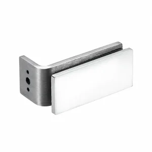 A-137B Slim Heavy-Duty Glass-to-Wall Hinge on a white background