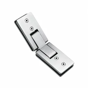 A-138 Heavy-Duty Offset Glass Hinge on a white background