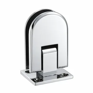 A-161 Rounded 80 Series Compact Glass Clamp on white background