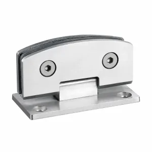A-166 Floor-Mount 80 Series Compact Glass Clamp on white background