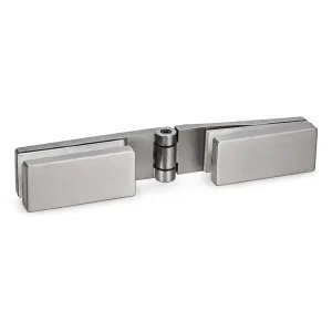 A-172 Compact Modular Glass Hinge Set on a white background