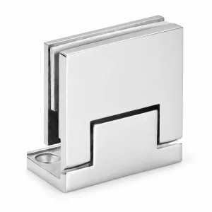 A-196 Compact 90-Degree Glass-to-Glass Free Hinge on a white background