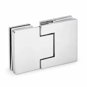 A-198 Rectangular Offset Glass-to-Glass Free Hinge on a white background