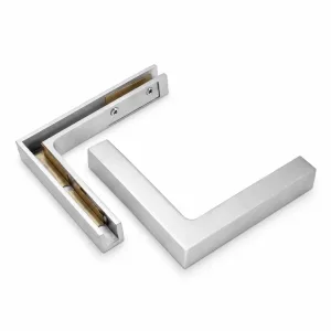 A-199 L-Shaped Glass Door Pull Handle on a white background