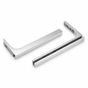 A-201 Rectangular U-Shaped Glass Door Pull Handle on a white background
