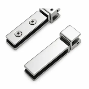 A-211 90-Degree Pivot Glass Door Free Hinge on a white background