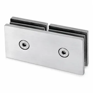 B-07 Long Straight Fixed Glass Panel Connector on a white background
