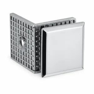 B-10 90-Degree Glass-to-Wall Fixed Connector on a white background