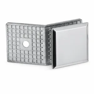 B-12 Wall-Mount Fixed Glass Panel Connector on a white background