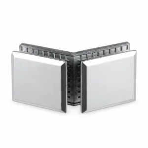 B-13 Compact Angled Fixed Glass Connector on a white background