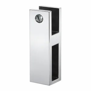 C-01 vertical 10 × 30 mm glass support-bar end connector on white background