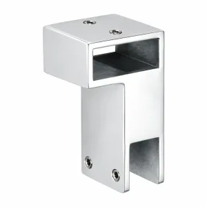 C-05 glass-to-bar 10 × 30 mm clamp connector on white background