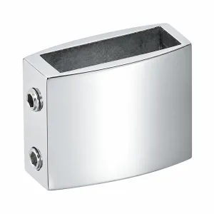 C-08 Rectangular Support-Bar Sleeve Connector 10 x 30 mm on white background