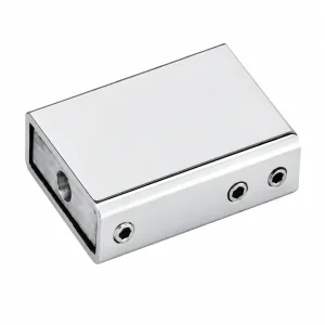 C-19 Rectangular Inline Support-Bar Coupler 10 x 30 mm on white background