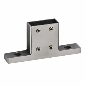 C-21 Surface-Mount Support-Bar Base Connector 10 x 30 mm on white background