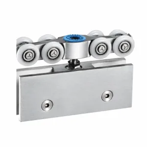 D-05 Reinforced Multi-Wheel Door Roller on white background