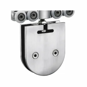 D-07 Rounded Multi-Wheel Door Roller on white background