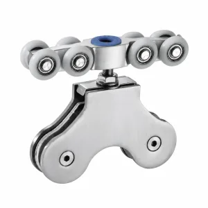 D-13 Sculpted Multi-Wheel Door Roller on white background