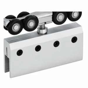 D-14 Top-Clamp Four-Wheel Door Roller on white background