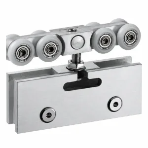 D-21 Six-Wheel Rectangular Door Roller on white background