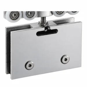 D-24 Wide Four-Wheel Glass Door Roller on white background