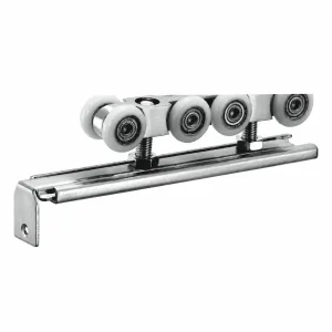 D-30 L-Bracket Four-Wheel Door Roller on white background