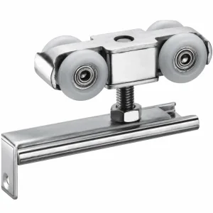 D-35 Compact Two-Wheel L-Bracket Roller on white background
