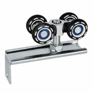 D-37 Bearing Two-Wheel L-Bracket Roller on white background